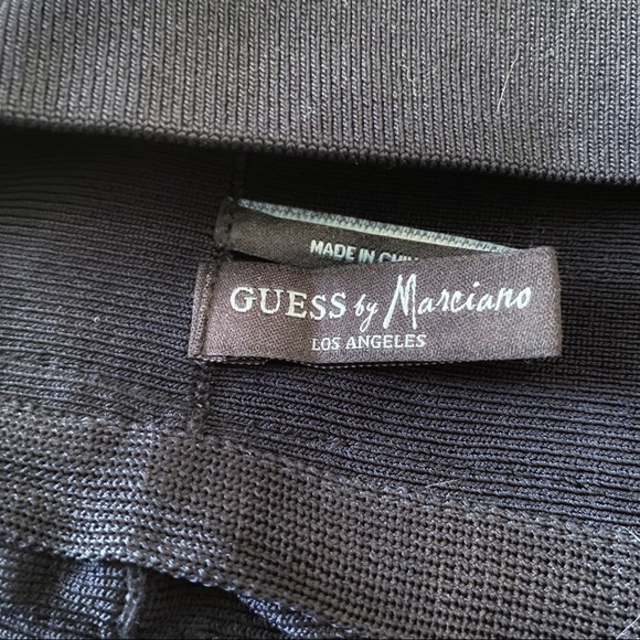Guess BY MARCIANO BLACK FITTED STRETCH LONG LENGTH PENCIL SKIRT - M - Picture 7 of 10